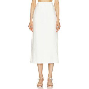 BUCI Midi Skirt White Organic Cotton